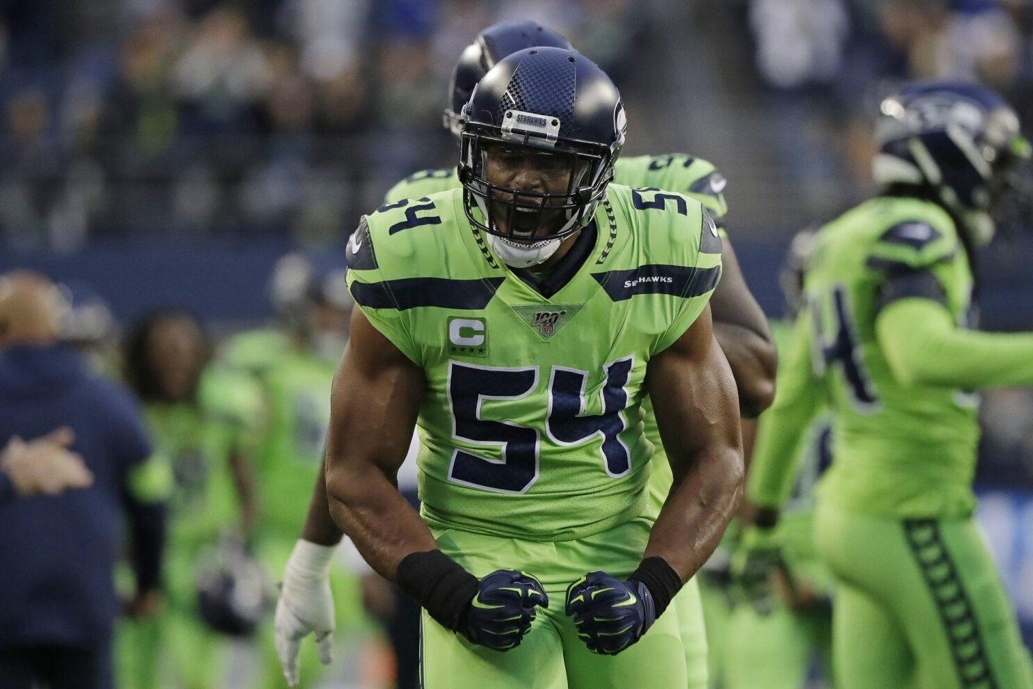 Seahawks store black uniforms